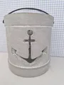 Windlicht Maritim Anker Beton mit Henkel 13,5 x Ø14,5cm