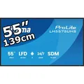 Iiyama Digital-Signage ProLite LH5575UHS-B2AG, 54,6 Zoll, 4K UHD 3840 x 2160 Pixel, 24/7 Betriebszeit