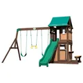 Spielhaus für Kinder mit Rutsche, Schaukel, Trapez, Backyard Discovery
