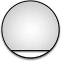 DSK Design LED-Lichtspiegel Silver Cosmos Ø 60 cm Schwarz Matt Rund