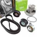CONTITECH CT873 Zahnriemen + Rollensatz + VALEO Wapu für Opel Vectra B 1.8i 16V