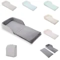 Kikkaboo tragbares Babybett 2 in 1 Rucksack Matratze verstellbare Gurte faltbar, Farbe:grau