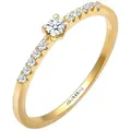Elli DIAMONDS Geo Microsetting Diamant (0.1 .) 585 Gelbgold 50 Damen 