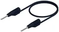 Hirschmann Test & Measurement MVL 2/100sw Messleitung Stecker 2mm Stecker 2mm 1.00m Schwarz 1St.