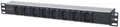 INTELLINET 19" Kaltgerätebuchse 8-fach C13 PDU mit Klammern
