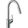 hansgrohe Focus M41 Einhebel-Küchenarmatur 240, Ausziehbrause, 2 Strahlarten (31815000)
