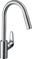 Hansgrohe HG Einhebel-Küchenmischer 240 FOCUS DN 15, mit Ausziehbrause chrom