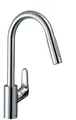 Hansgrohe HG Spültischmischer 240 Focus M41 Ausziehbrause 2jet chrom 31815000