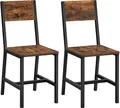 2er Set Esszimmerstühle Küchenstühle Metallrahmen für Esszimmer LDC092B01V1