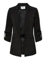 ONLY Damen Blazer ONLKayle Orleen Sakko mit Dreiviertel-Ärmeln 15218743 Black 34