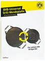 Grillfürst Universal Gusseisenplatte Grill BVB Borussia Dortmund Edition Ø 35 cm - Massive Gusseisen Grillplatte mit großen Griffen, Gussplatte beidseitig verwendbar, für Gasgrill u. v. m.