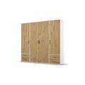 Drehtürenschrank  Yarm ¦ weiß ¦ Maße (cm): B: 187 H: 194
