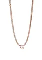 Purelei Große Panzerkette mit Charm-Verschluss – Statement-Halskette aus Edelstahl, 14K vergoldet, Roségold oder Silber – 50/55 cm – 6,6 mm breit – kombinierbar mit Charms (Rosegold)