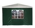 DEGAMO Pavillonseitenteil, 3x1,9 Meter, Polyestergewebe grün, mit Fenster