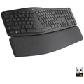 Logitech ERGO K860 Kabellos Tastatur Deutsch, QWERTZ Schwarz Geteilte Tastatu...