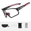 ROCKBROS Sportbrille Fahrrad Sonnebrille Vollformatbrille Verfärbung UV400 Rot