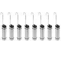 HAC24 Edelstahl Luftbefeuchter Heizkörper Verdunster Raumbefeuchter Wasserverdunster 8er Set Silber 300ml Manuell Energieeffizient