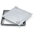 Zarges Aluminium Schachtabdeckung mit verzinkter Stahldeckplatte 1000 mm x 1000 mm