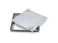 ZARGES Schachtabdeckung Aluminium 1000 x 1000 mm Außenmaß 1.160 x 1.160 mm (47024)