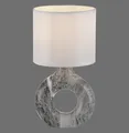 JUST LIGHT CARARA Tischleuchte E27 max. 25W grau 14193-15