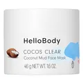 HelloBody Cocos Clear Gesichtsmaske 45 ml – Gesichtsmaske unreine Haut mit Moor-Extrakt und Avocadoöl – Natürliche Hautpflege – Gesichtsmaske Frauen – Maske zur Entfernung von Mitessern