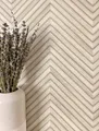 Newroom Tapete Beige Vliestapete Holz - Holztapete Modern Creme Grau Paneele Fischgräten Holzwand Boho Fischgrätenmuster Lamellen inkl. Tapezier-Ratgeber