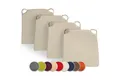 sunnypillow Stuhlkissen 4er Set Kissen Maße: 42 (vorne), 35 (hinten) x 40 x 5 cm