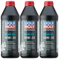 3x LIQUI MOLY 3087 Motorbike Gear Oil 10W-30 Getriebeöl Motorrad Synthese 1L