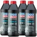4x LIQUI MOLY 3087 Motorbike Gear Oil 10W-30 Getriebeöl Motorrad Synthese 1L