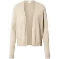 Vila Strickjacke VIRIL (1-tlg) Plain/ohne Details beige XXL (46)