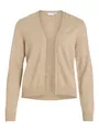 Vila Damen Viril Short L/S Knit Cardigan-noos Strickjacke, Beige (Natural Melange) ,XXL
