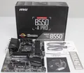 MSI B550-A Pro - ATX Mainboard AMD Ryzen B550 Sockel AM4, 4x DDR4 M.2, USB-C 3.2