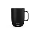Ember Smart Mug 2 mit Temperatureinstellung – 414 ml, per App steuerbar, wiederaufladbarer, aufheizbarer Kaffeebecher mit Intelligent LED Display, 80-Minuten-Akku und verbessertes Design, Schwarz