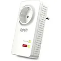 FRITZ!Powerline 1220 Einzeladapter Mit integrierter Steckdose, bis zu 1.200 MBit/s, 2x Gigabit LAN