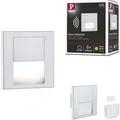 PAULMANN LED Einbauleuchte "LED Wandeinbauleuchte Tsaro eckig 80x36mm", grau (chromfarben), 1 flammig, H: 8,0cm,, Lampen