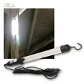 LED Arbeitsleuchte Kfz Werkstattlampe, 230V 8,5W 500lm Stablampe Handlampe Haken