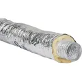 Aluminiumflexrohr isoliert NW200, Länge 6m, 25mm Dämmstärke