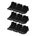 Under Armour 6 Paar Herren Damen Socken Sportsocken Performance Tech Low Cut, Farbe:Schwarz, Größe:47.5-50.5, Artikel:-001 black