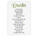 bsb Dankeschön Karte - Dankeskarten in 11,5 x 17,0 cm - schöne Karte Danke mit herzlichem Text Motiv - liebevolle Danke-Karte - Dankeskarten Hochzeit & Co. - Danke Karten mit Umschlag