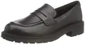 Clarks Damen Orinoco2 Penny Loafer, Black Leather, 41 EU