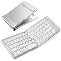 Inateck Faltbare Tastatur Bluetooth QWERTZ,Mini Tragbare mit 3 Bluetooth, Tablet Tastatur drahtlose Reise für iPad/iOS/Samsung/Android/Windows,KB06001