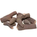 9 teile Keramikholz Set feuerfest Gelkamine Ethanol Ceramik wood Ethanolkamine