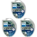 3x Philips WhiteVision ultra DuoBox H7 + W5W 55W 12V Halogen Glühlampen