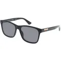 Gucci GG0746S Herren-Sonnenbrille Vollrand Eckig Kunststoff-Gestell, schwarz