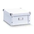 Zeller Aufbewahrungsbox Pappe weiß 31 x 26 x 14 cm