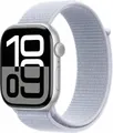 Apple Watch Series 10 GPS 46mm Aluminium silber mit Sport Loop Blaue Wolke