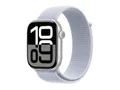 Apple Watch Series 10 (GPS) 46mm Aluminium silber mit Sport Loop Blaue Wolke
