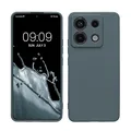 kwmobile Handyhülle kompatibel mit Xiaomi Redmi Note 13 Pro 5G / Poco X6 5G Hülle - Handy Case aus weichem Silikon in Dunkler Schiefer