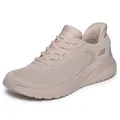 Skechers Bobs Squad Chaos Current Muse, Turnschuhe für Damen, Natural Textile, 39 EU