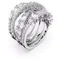 Swarovski Verlobungsring Hyperbola Ring Verschiedene Schliffe, Weiß, Rhodiniert 558656